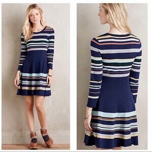 Anthropologie Moth‎ Striped Dress